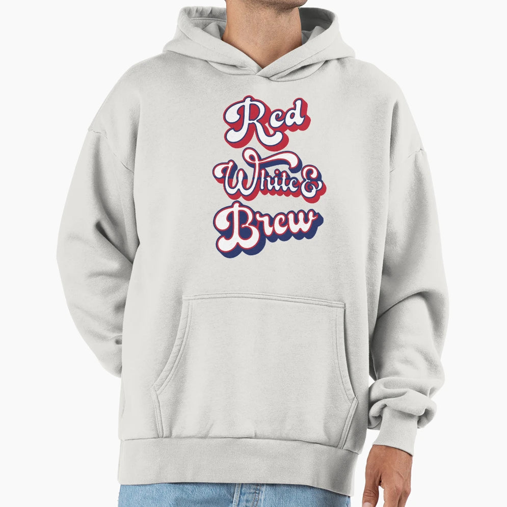 Red White Brew Hoodie - Graphic Print for Adults - T-Shirt, Sweatshirt, Hoodie