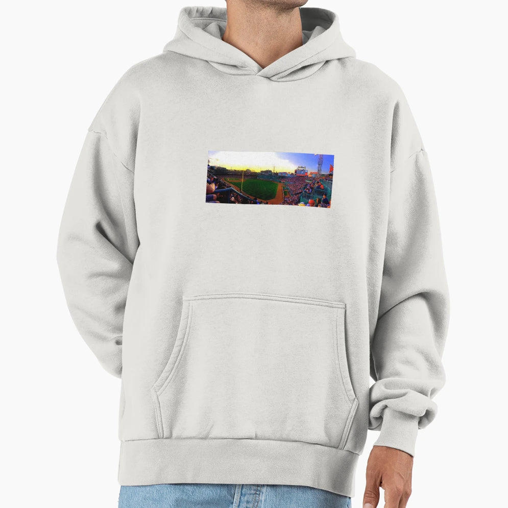 Panoramic Fenway Hoodie - Trendy Graphic Unisex - T-Shirt, Sweatshirt, Hoodie