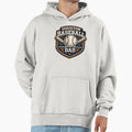 Houston Baseball Dad Orange Navy Baseball T-Shirt - Unique Graphic Unisex - T-Shirt, Sweatshirt, Hoodie