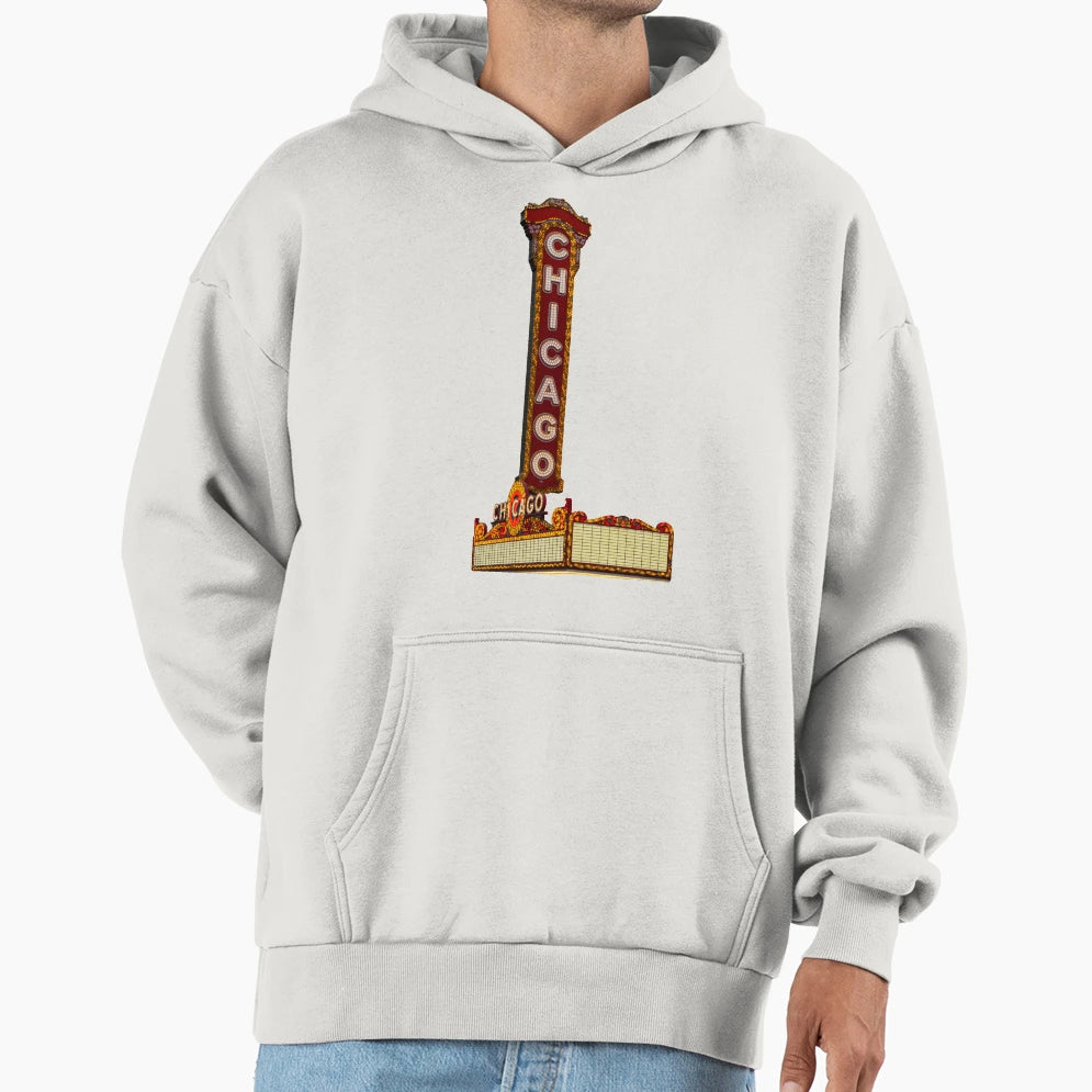 Famed Chicago Hoodie - Graphic Print for Adults - T-Shirt, Sweatshirt, Hoodie