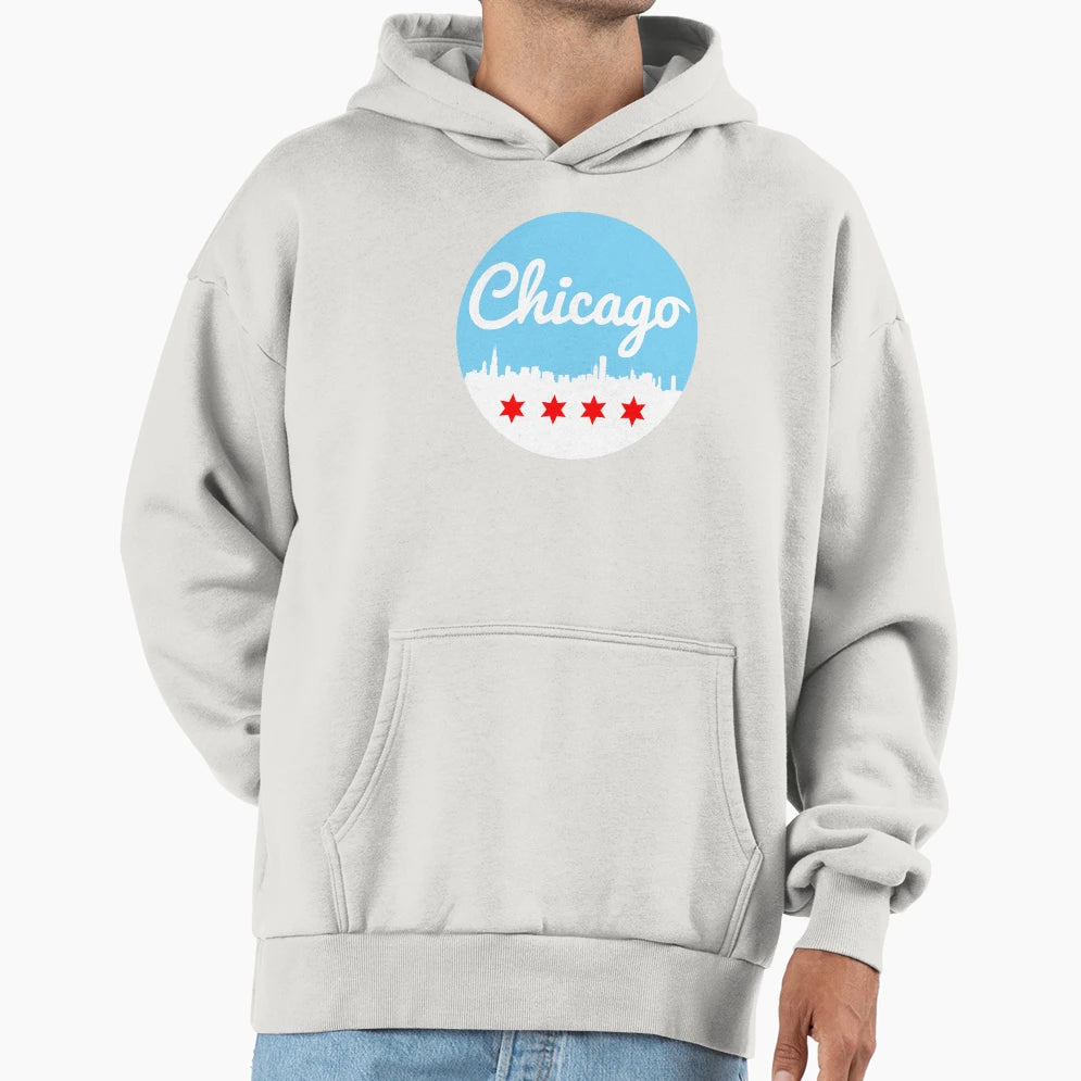 Chicago Hoodie - Graphic Print for Adults - T-Shirt, Sweatshirt, Hoodie