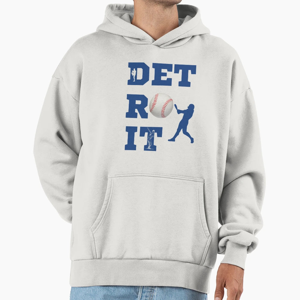 Detroit Sports Detroit Baseball Hoodie - Graphic Print for Adults - T-Shirt, Sweatshirt, Hoodie
