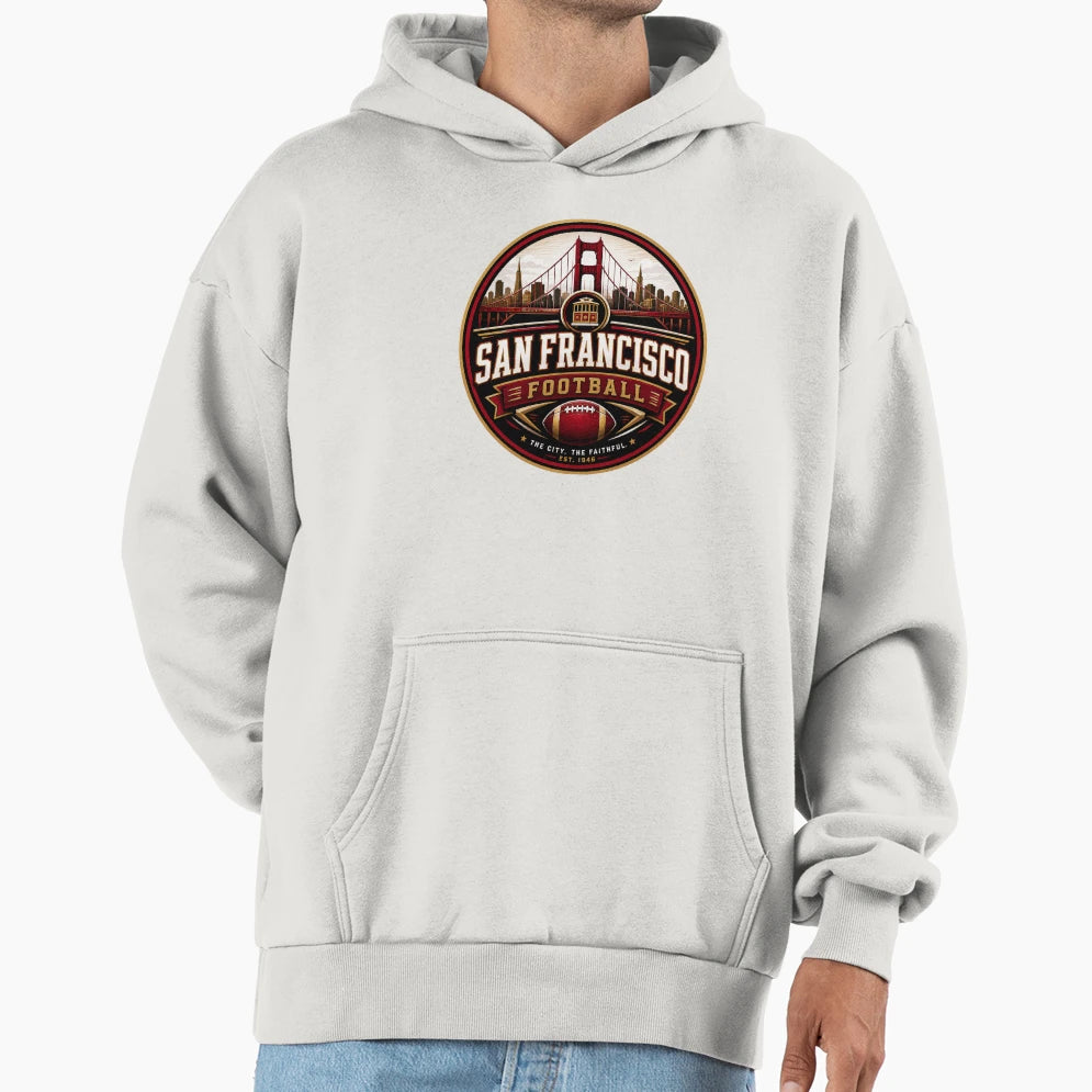 San Francisco Football Bay Area T-Shirt - Custom Art Print for Adults - T-Shirt, Sweatshirt, Hoodie