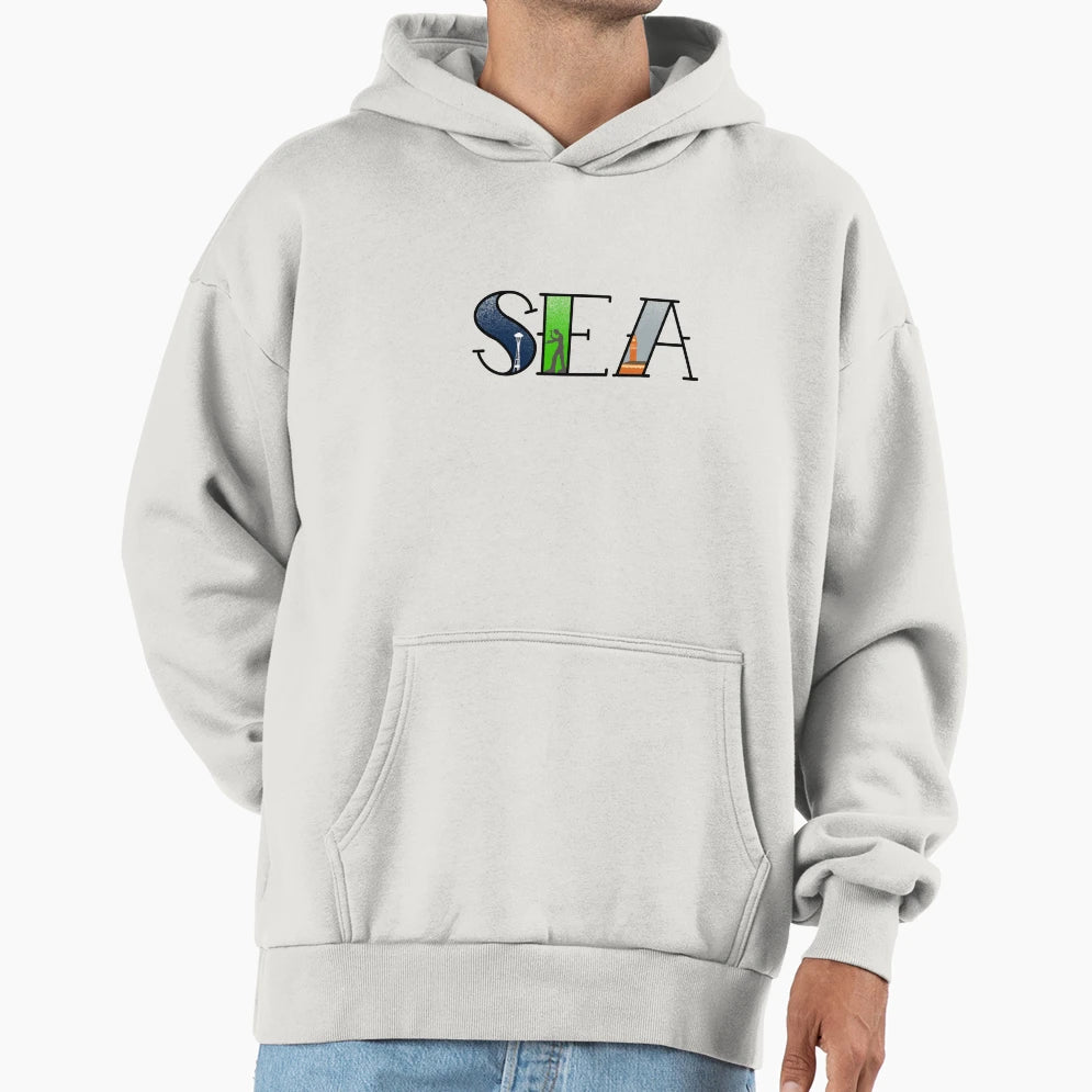 Seattle Tattoo Hoodie - Casual Everyday Wear for Adults - T-Shirt, Sweatshirt, Hoodie