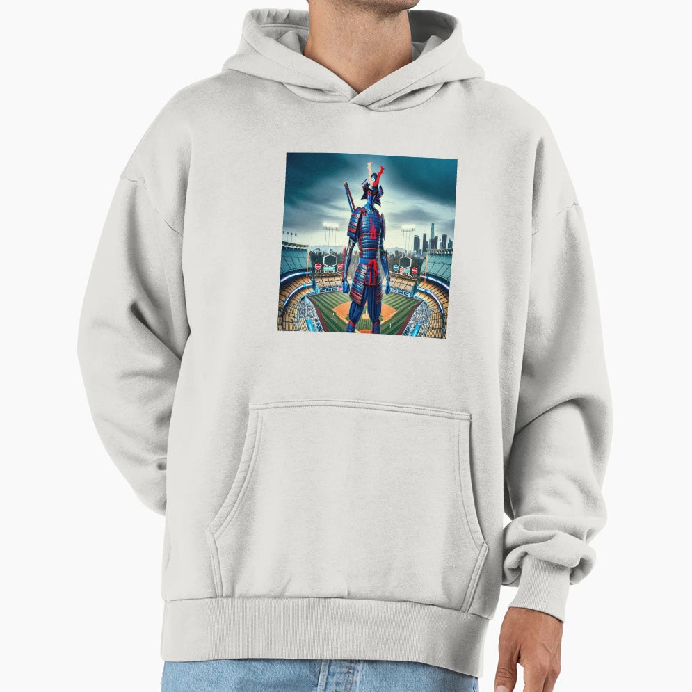 Samurai Baseball Superhero Lad Hoodie - Graphic Print Men Women - T-Shirt, Sweatshirt, Hoodie