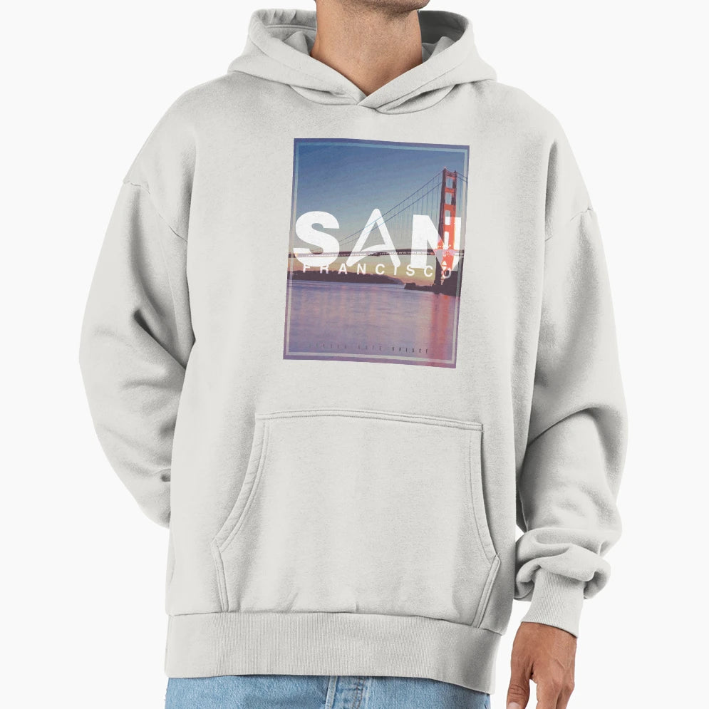 San Francisco Golden Gate Bridge Hoodie - Streetwear Style for Adults - T-Shirt, Sweatshirt, Hoodie