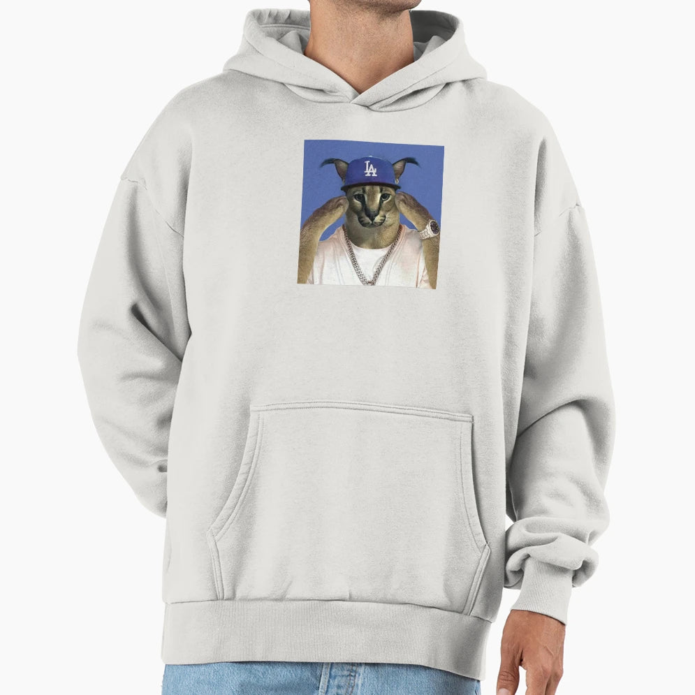 Da Floppa Da Meme Hoodie - Minimalist Print Men Women - T-Shirt, Sweatshirt, Hoodie