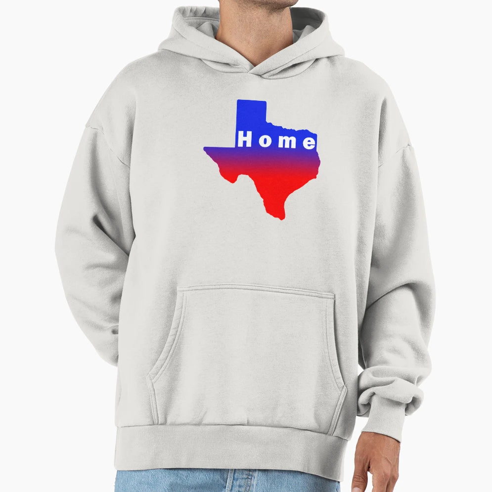 Iskybibblle Home Range Texas Red Blue Hoodie - Custom Art Print for Adults - T-Shirt, Sweatshirt, Hoodie