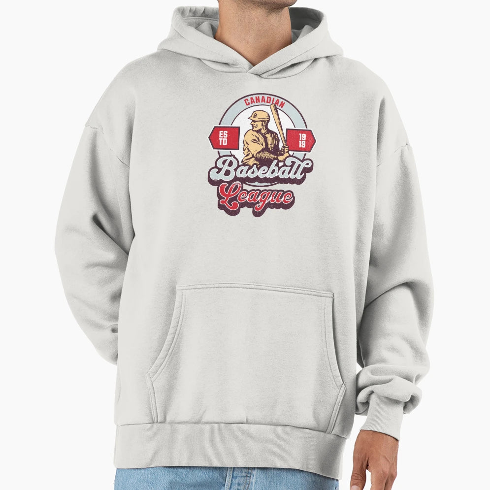 Canadian Baseball League Hoodie - Fun Novelty Design Unisex - T-Shirt, Sweatshirt, Hoodie
