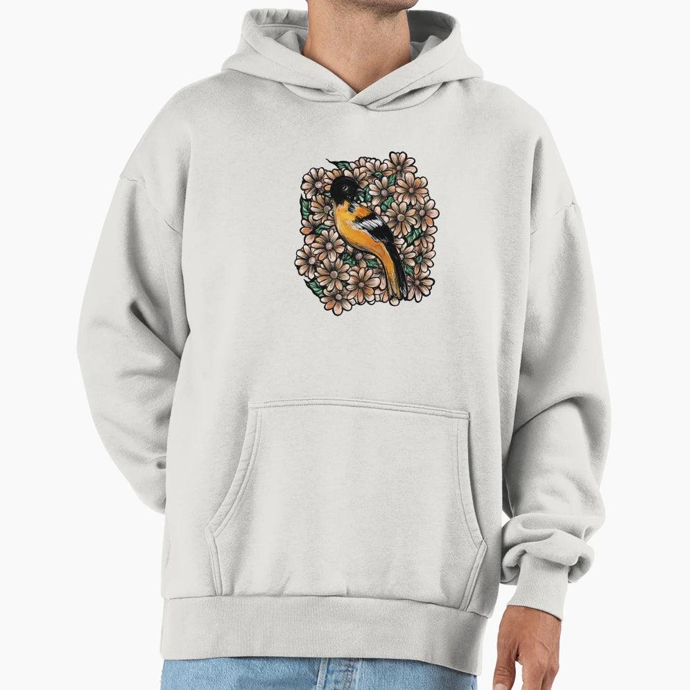 Baltimore Oriole Hoodie - Custom Art Print Unisex - T-Shirt, Sweatshirt, Hoodie