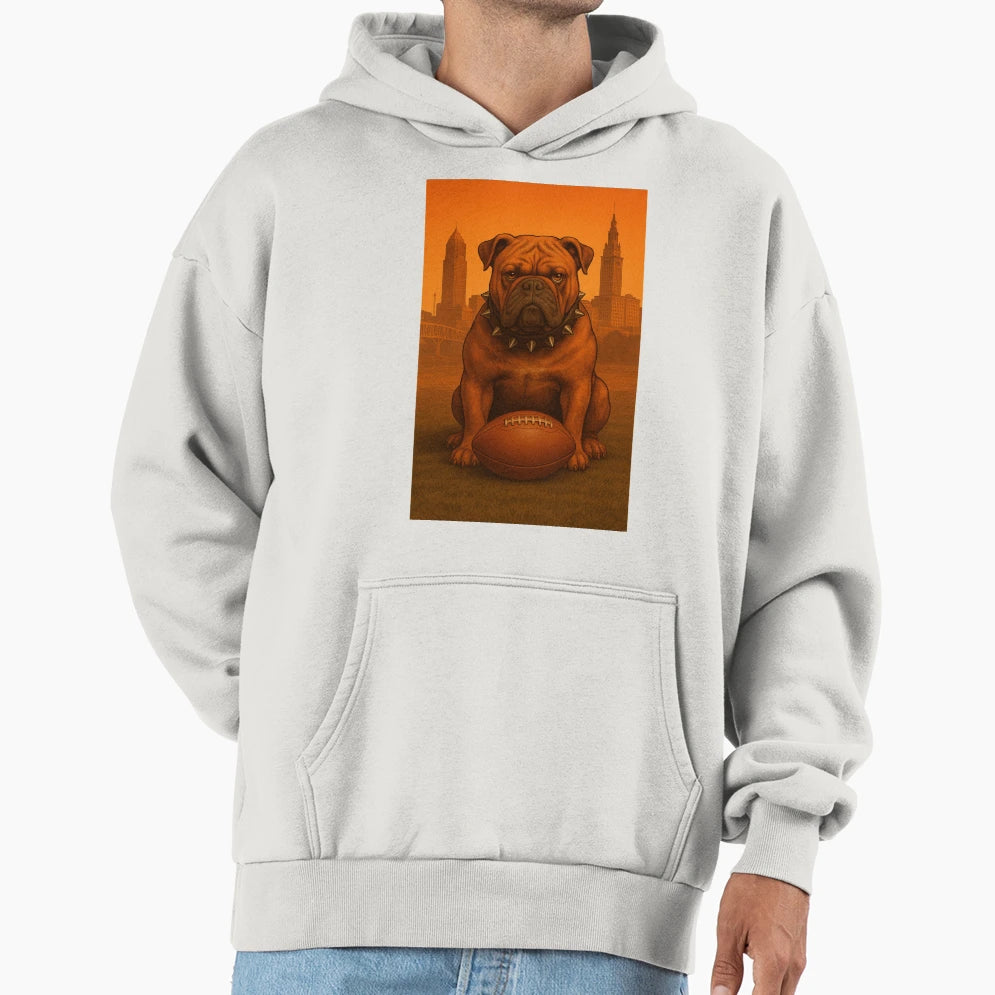 Cleveland Football V6 Hoodie - Trendy Graphic for Adults - T-Shirt, Sweatshirt, Hoodie