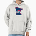 I Love Minnesota Twins Hoodie - Casual Everyday Wear for Adults - T-Shirt, Sweatshirt, Hoodie