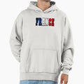 France Country Flag Typography Hoodie - Fun Novelty Design Men Women - T-Shirt, Sweatshirt, Hoodie