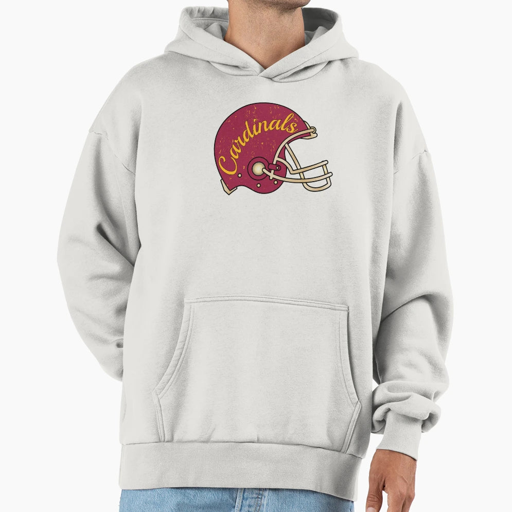 Cardinals Helmet Hoodie - Novelty Apparel for Adults - T-Shirt, Sweatshirt, Hoodie