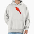 Cardinal White Background Hoodie - Minimalist Print for Adults - T-Shirt, Sweatshirt, Hoodie