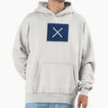 Geometric X Navy Night Hoodie - Casual Everyday Wear Men Women - T-Shirt, Sweatshirt, Hoodie