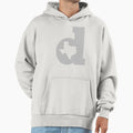 Lowercase D Silver Hoodie - Unique Graphic Unisex - T-Shirt, Sweatshirt, Hoodie