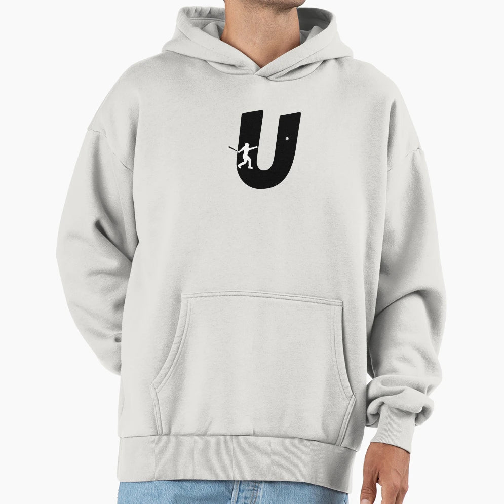 Personalized Baseball Initial U Hoodie - Aesthetic Graphic Men Women - T-Shirt, Sweatshirt, Hoodie
