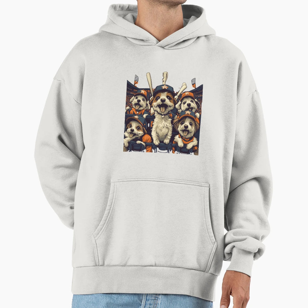 Astros Dogs Game Day Cheers Hoodie - Graphic Print Men Women - T-Shirt, Sweatshirt, Hoodie