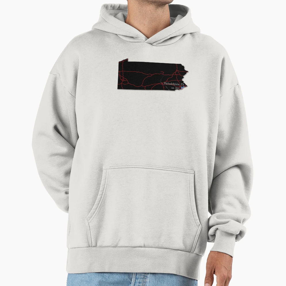 Philadelphia Pa Hoodie - Trendy Graphic Men Women - T-Shirt, Sweatshirt, Hoodie