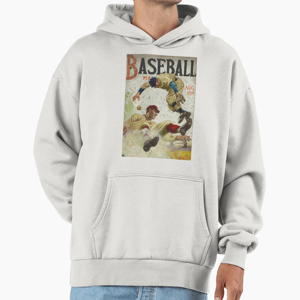 Baseball Magazine Cover Hoodie - Unique Graphic Men Women - T-Shirt, Sweatshirt, Hoodie