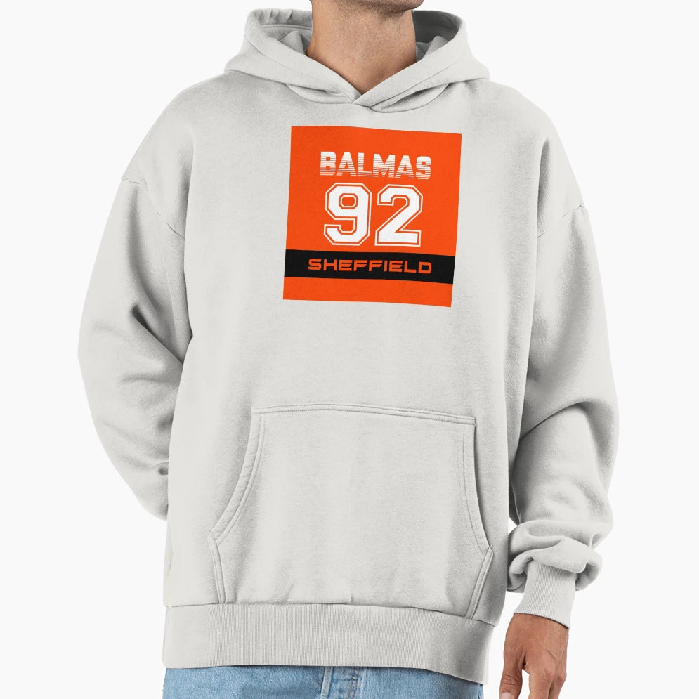 Sheffield Steelers Ice Hockey 92 Balmas Hoodie - Unique Graphic Unisex - T-Shirt, Sweatshirt, Hoodie
