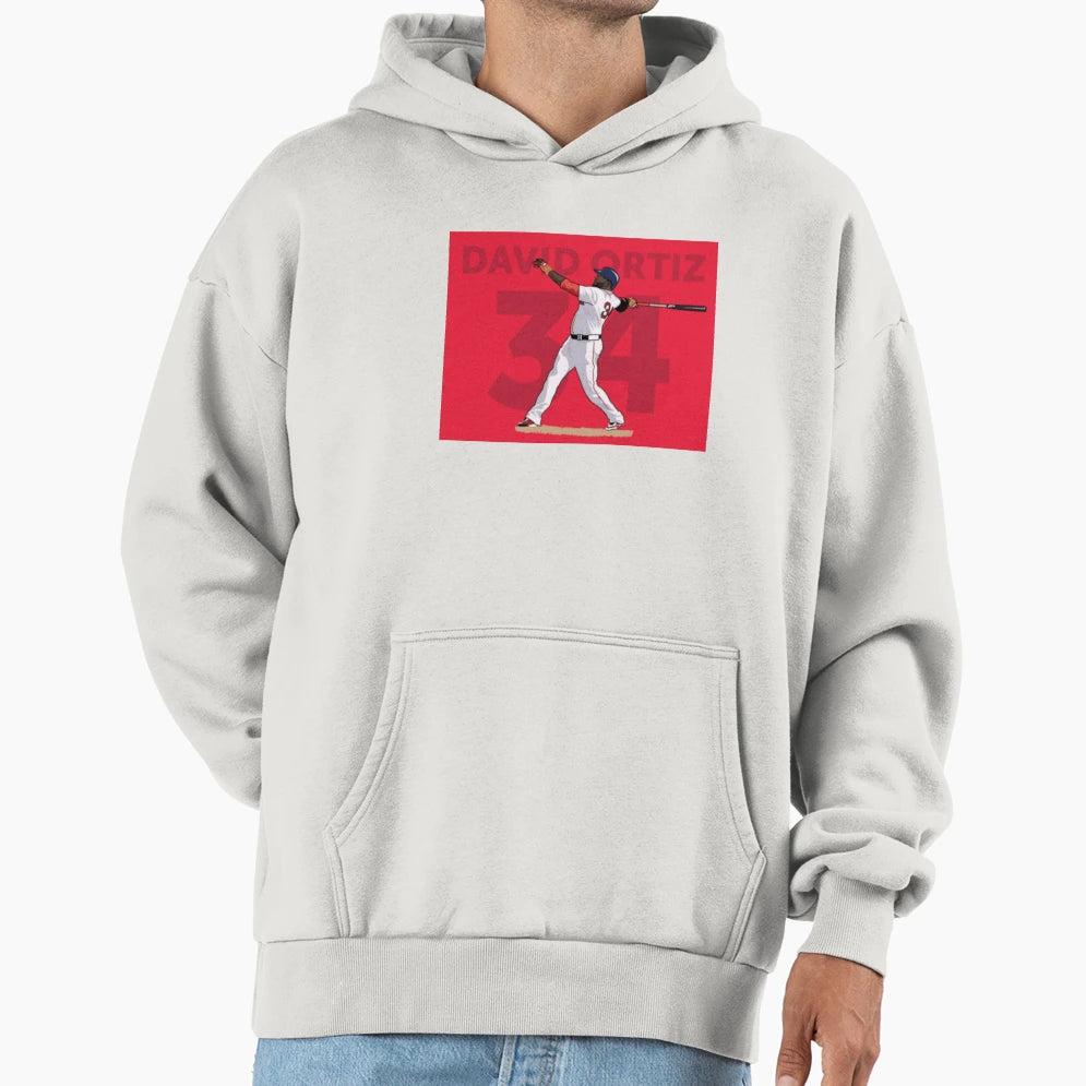 David Ortiz Hoodie - Trendy Graphic for Adults - T-Shirt, Sweatshirt, Hoodie