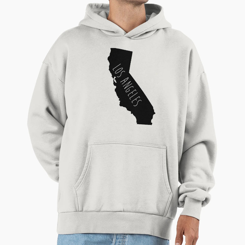 Los Angeles State Hoodie - Novelty Apparel for Adults - T-Shirt, Sweatshirt, Hoodie
