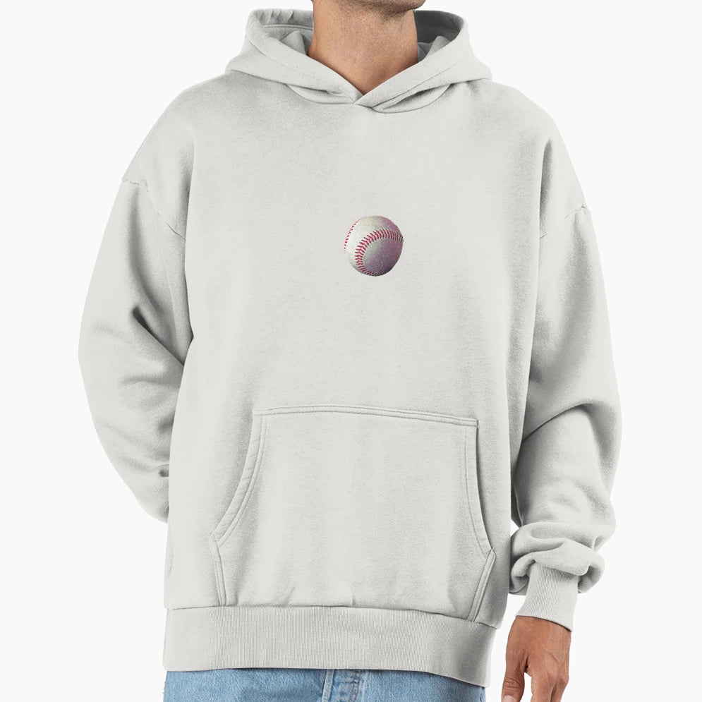 Baseball Pattern Hoodie - Minimalist Print Unisex - T-Shirt, Sweatshirt, Hoodie