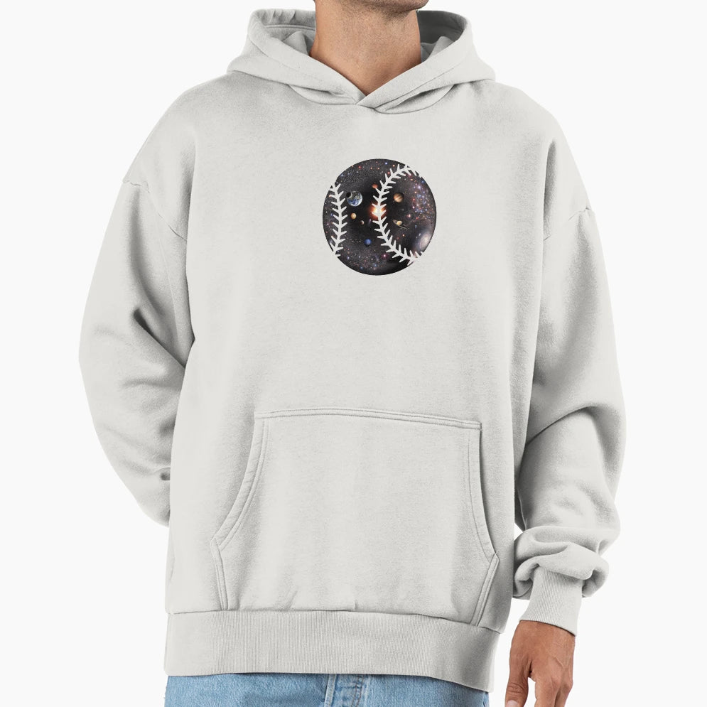 Baseball Ball Universe Hoodie - Custom Art Print Unisex - T-Shirt, Sweatshirt, Hoodie