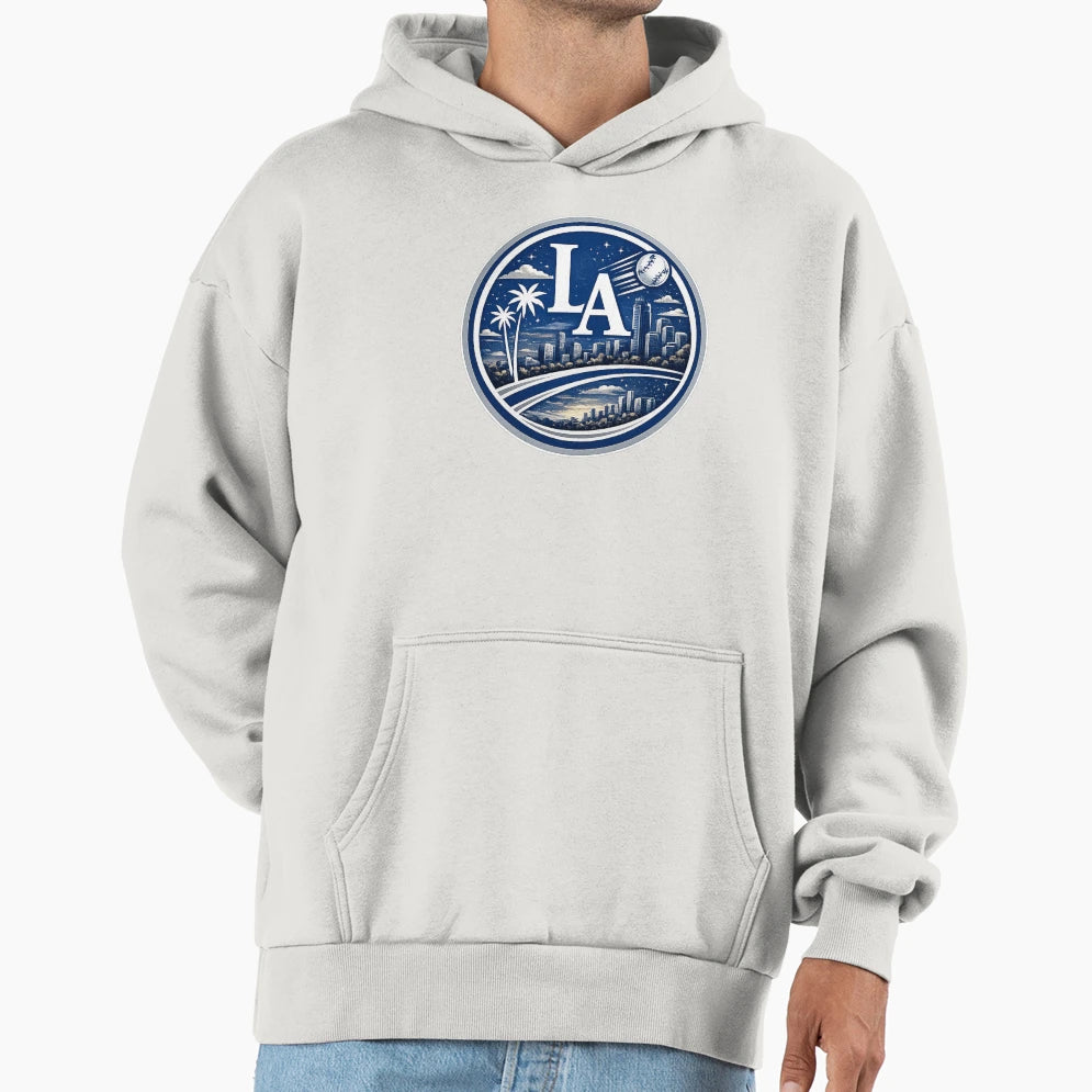 Los Angeles Sports City Logo Skyline Hoodie - Custom Art Print Men Women - T-Shirt, Sweatshirt, Hoodie