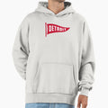 Detroit Pennant Hoodie - Custom Art Print for Adults - T-Shirt, Sweatshirt, Hoodie