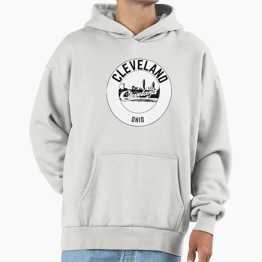 Cleveland Sign Travel Hoodie - Unique Graphic Men Women - T-Shirt, Sweatshirt, Hoodie