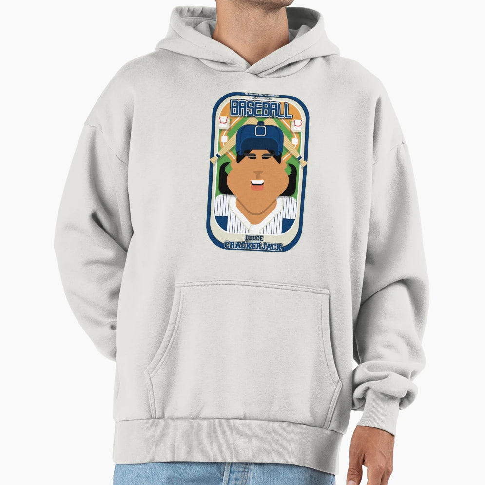 Baseball Blue Pinstripes Deuce Hoodie - Minimalist Print Unisex - T-Shirt, Sweatshirt, Hoodie