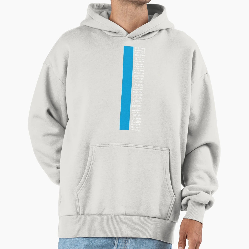 Cta Blue Line Hoodie - Graphic Print Unisex - T-Shirt, Sweatshirt, Hoodie