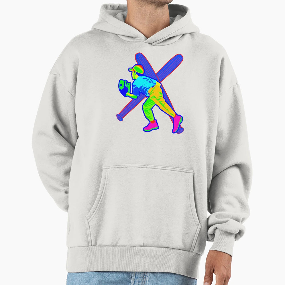 Baseball Hoodie - Novelty Apparel Men Women - T-Shirt, Sweatshirt, Hoodie