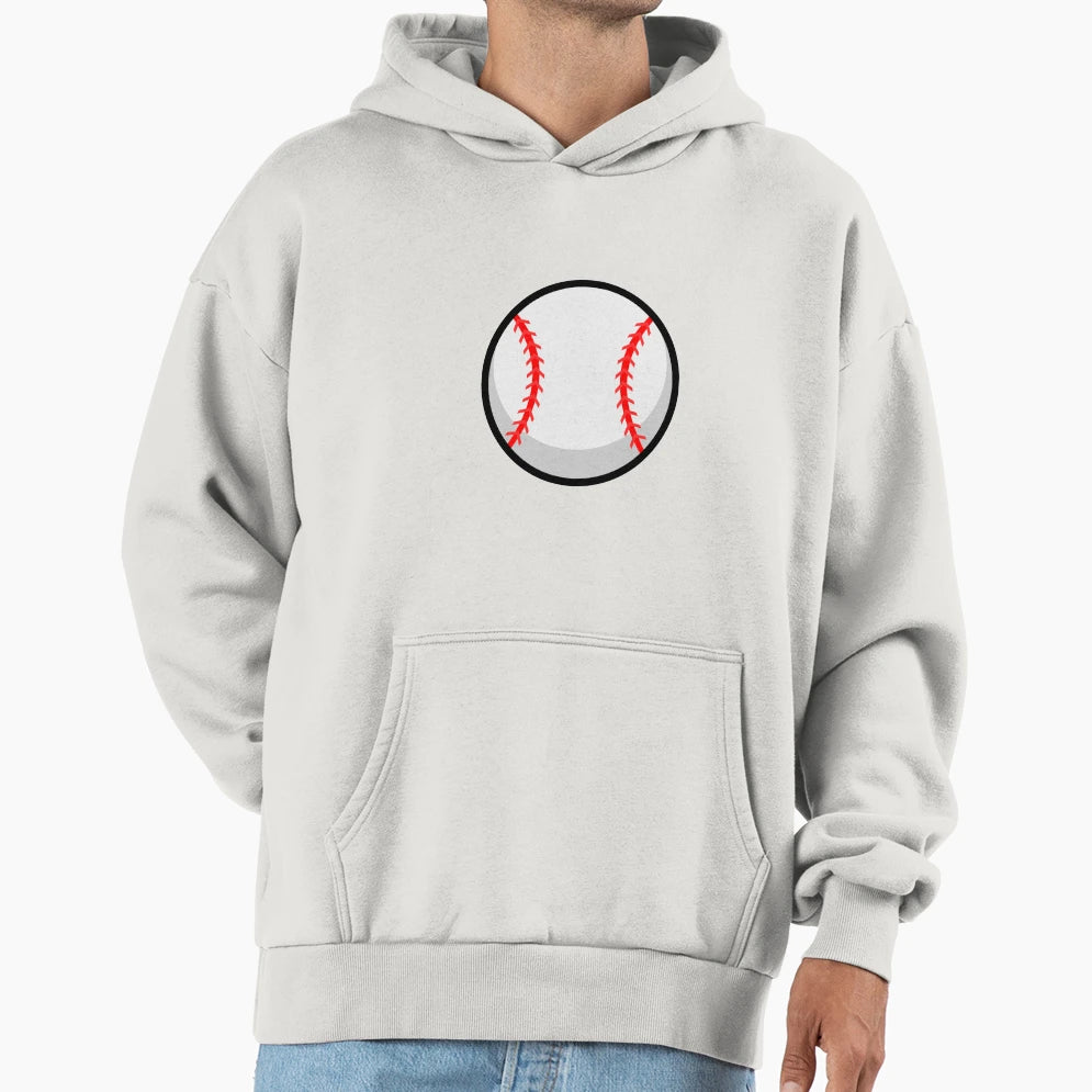 Baseball Hoodie - Fun Novelty Design Men Women - T-Shirt, Sweatshirt, Hoodie