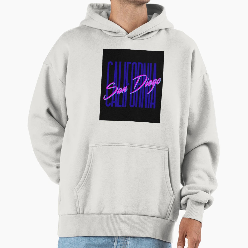 80S San Diego California Hoodie - Aesthetic Graphic for Adults - T-Shirt, Sweatshirt, Hoodie