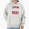 Cleveland Rocks Baseball Hoodie - Fun Novelty Design for Adults - T-Shirt, Sweatshirt, Hoodie