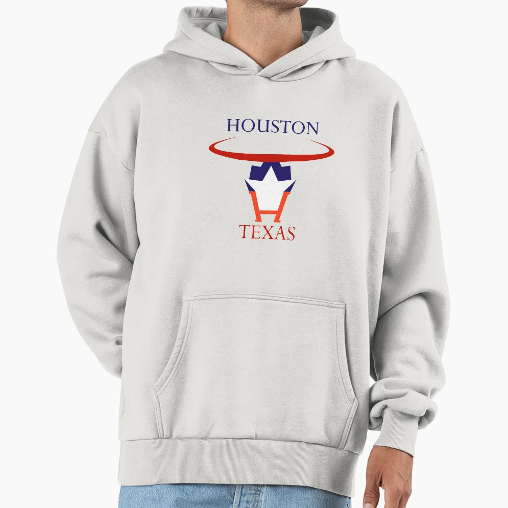 Houston Texas Unofficial Logo Hoodie - Casual Everyday Wear for Adults - T-Shirt, Sweatshirt, Hoodie