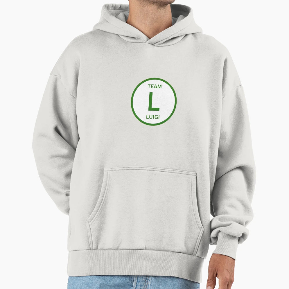 Team Luigi Hoodie - Unique Graphic Men Women - T-Shirt, Sweatshirt, Hoodie