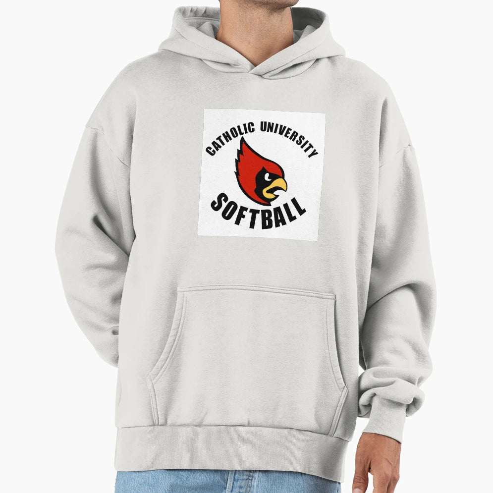 Catholic University Softball Hoodie - Custom Art Print Men Women - T-Shirt, Sweatshirt, Hoodie
