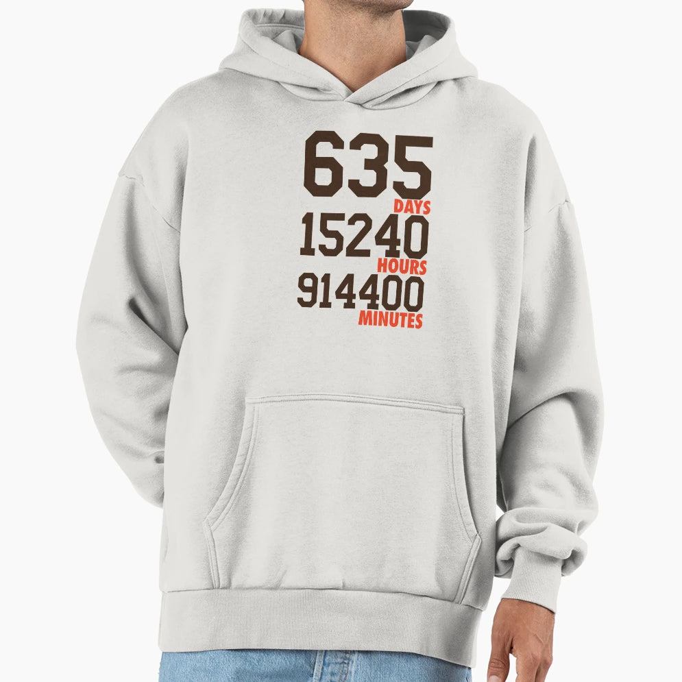 635 Days Brown Orange Hoodie - Novelty Apparel Unisex - T-Shirt, Sweatshirt, Hoodie