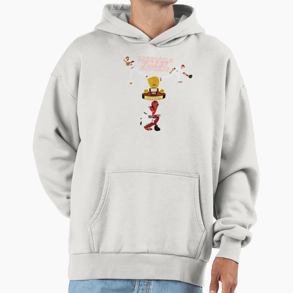 Golden Corners Hoodie - Custom Art Print for Adults - T-Shirt, Sweatshirt, Hoodie