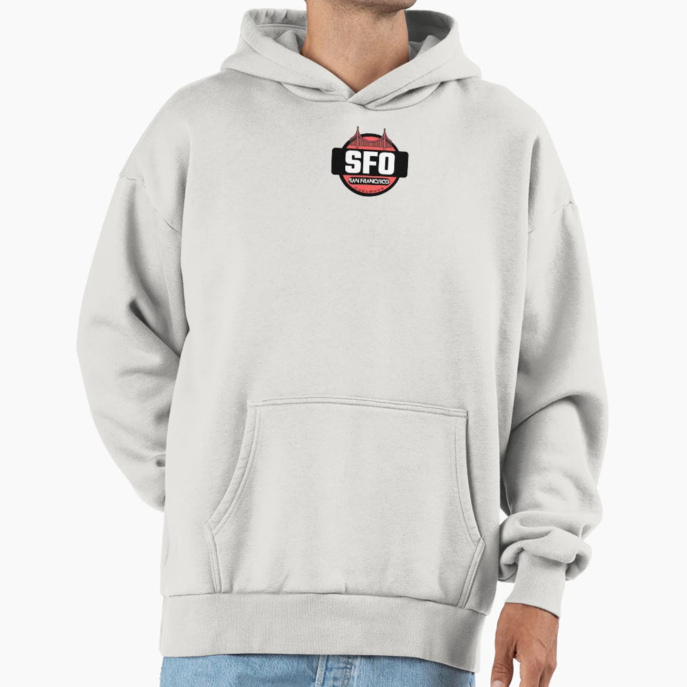 San Francisco City Iconic Hoodie - Novelty Apparel Unisex - T-Shirt, Sweatshirt, Hoodie