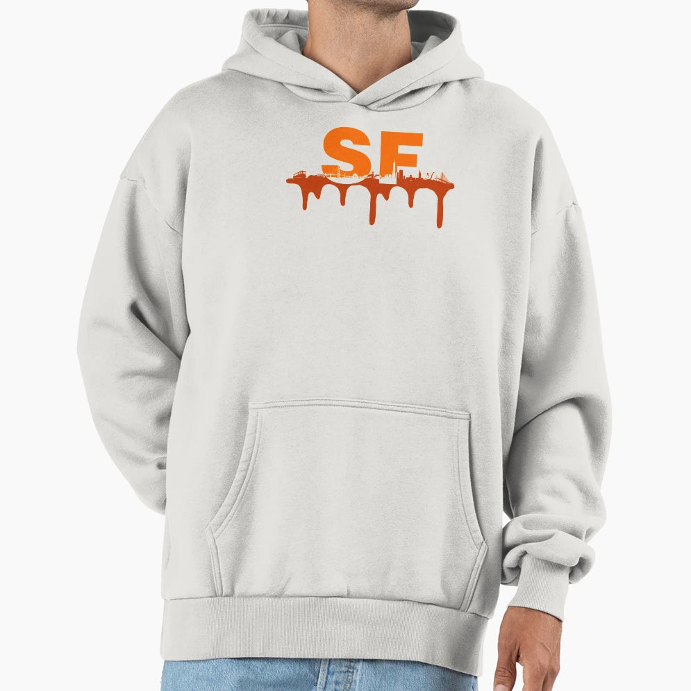 San Francisco City Skyline Hoodie - Fun Novelty Design Men Women - T-Shirt, Sweatshirt, Hoodie