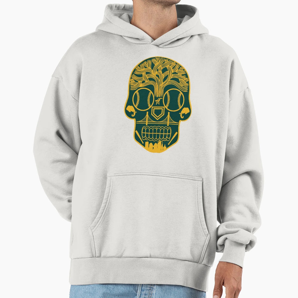 Oakland Sugar Skull Hoodie - Trendy Graphic Men Women - T-Shirt, Sweatshirt, Hoodie