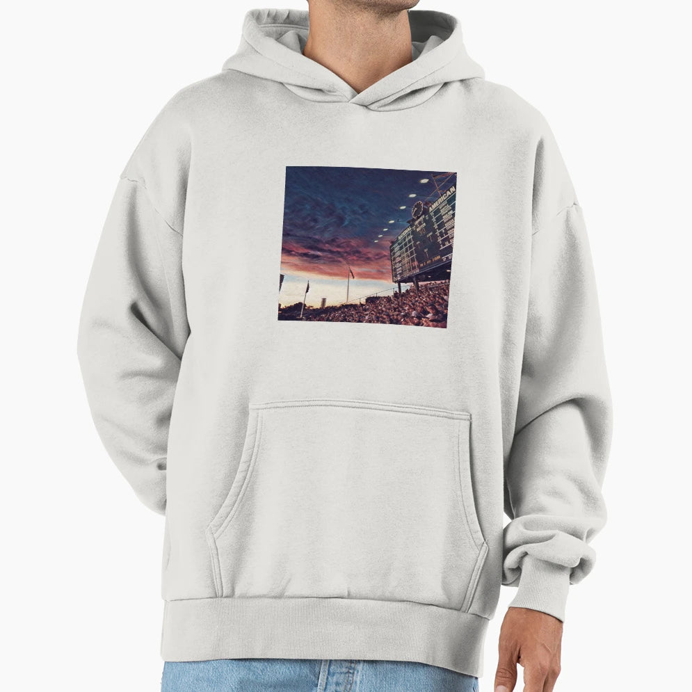 Wrigley Field Score Board Hoodie - Custom Art Print Men Women - T-Shirt, Sweatshirt, Hoodie