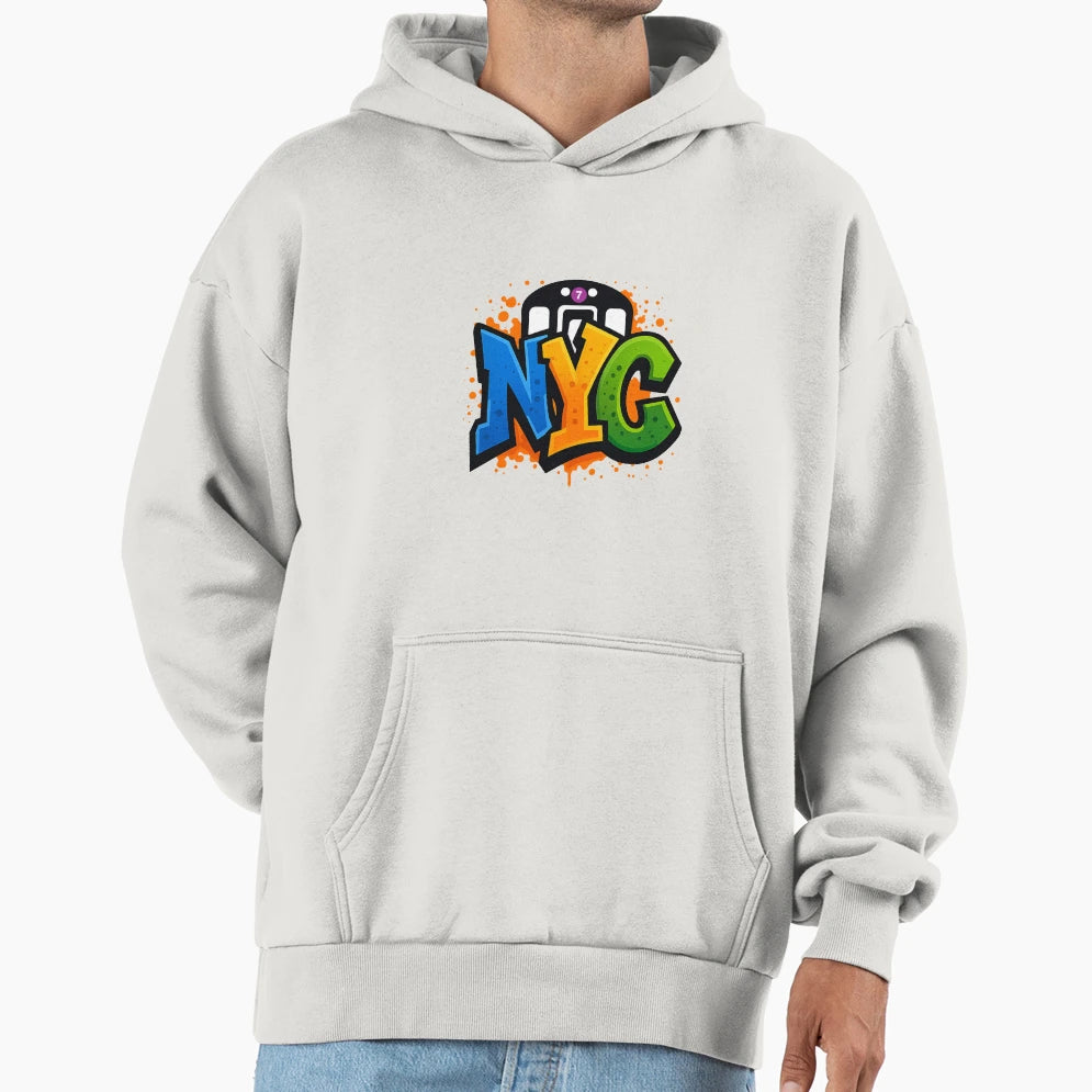 Nyc 7 Train Hoodie - Novelty Apparel Men Women - T-Shirt, Sweatshirt, Hoodie