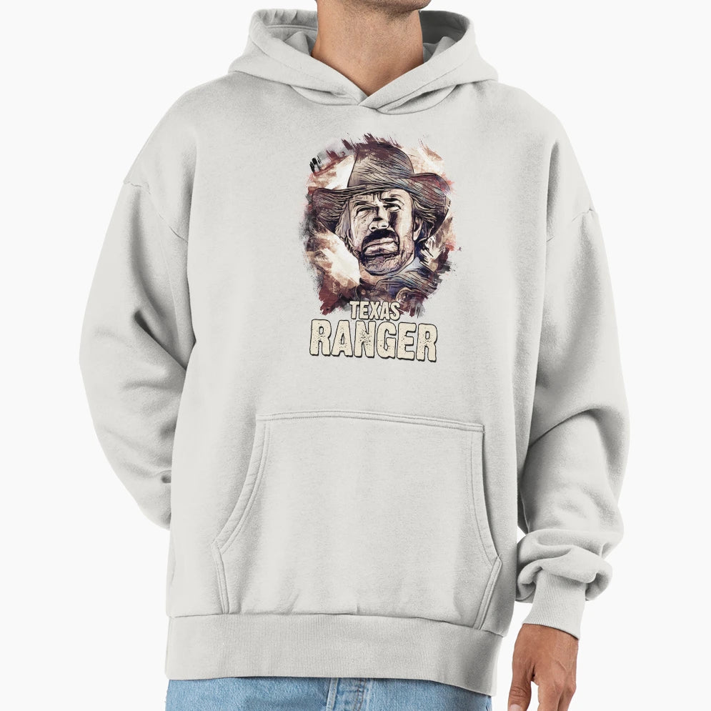 Chuck Legendary Texas Ranger Hoodie - Novelty Apparel for Adults - T-Shirt, Sweatshirt, Hoodie